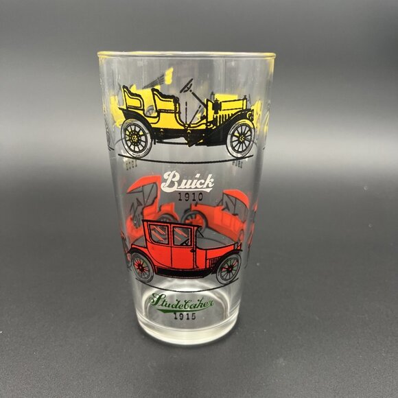 Hazel Atlas Other - Vtg Classic Car Drinking Glass Stutz Chevrolet Ford Buick Studebaker Hudson 24oz